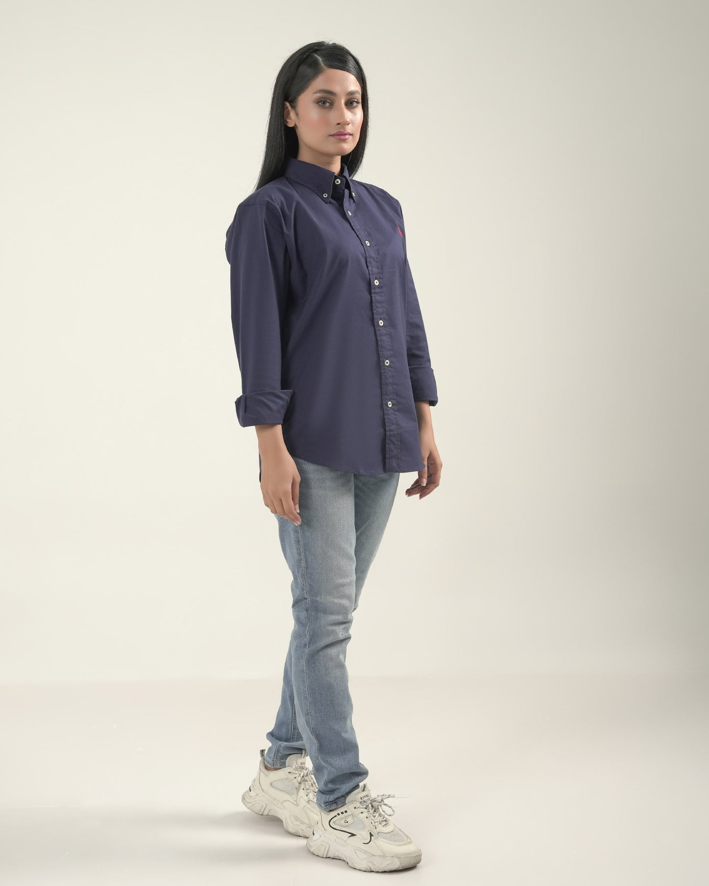 Classic Fit navy Iconic Oxford RL