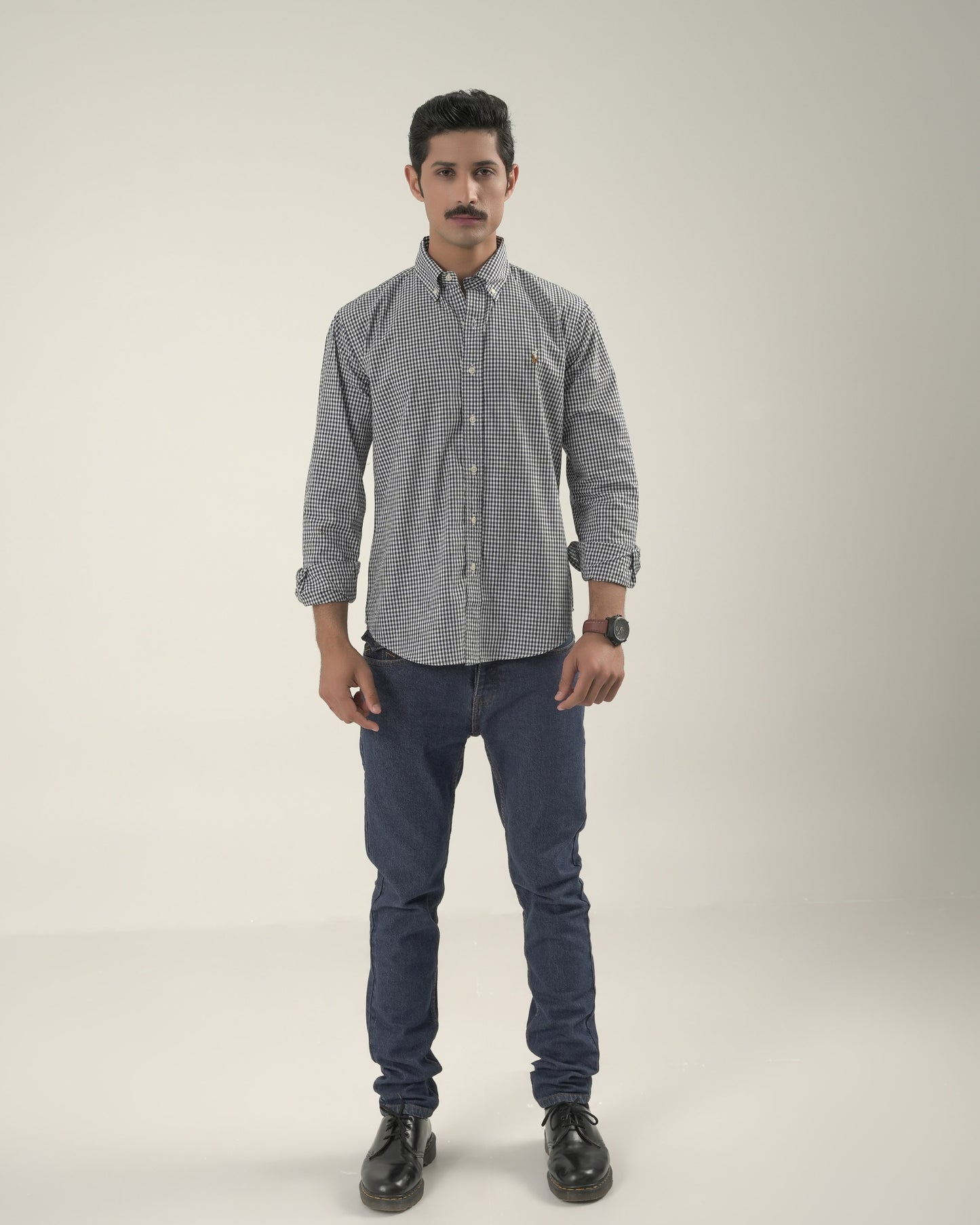 Denim Blue chambray Cutom fit