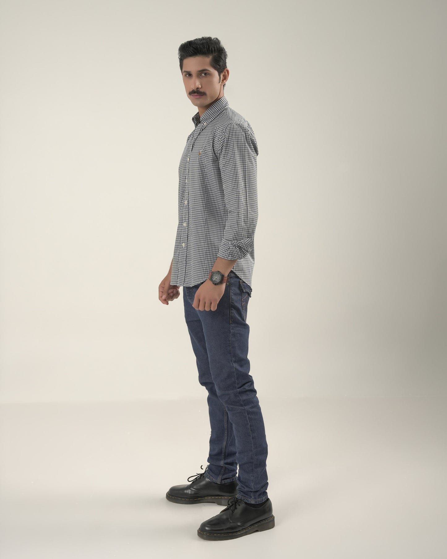 Denim Blue chambray Cutom fit