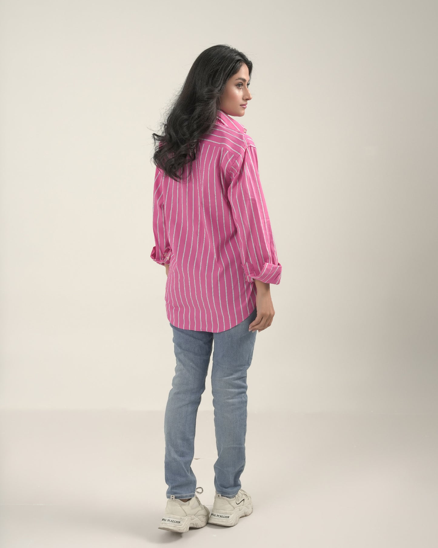 Classic Fit Pink Striped Shirt RL
