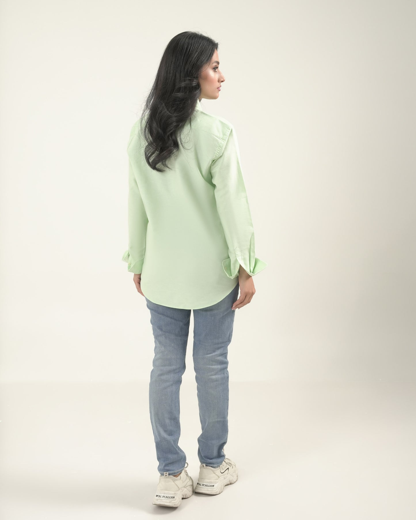 Classic Fit matcha green Oxford shirt RL