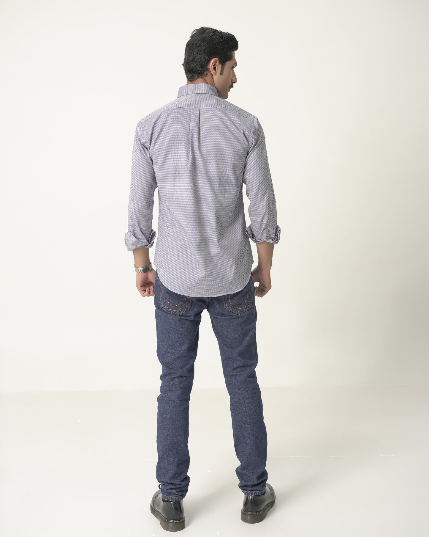 Custom Fit Navy Houndstooth RL