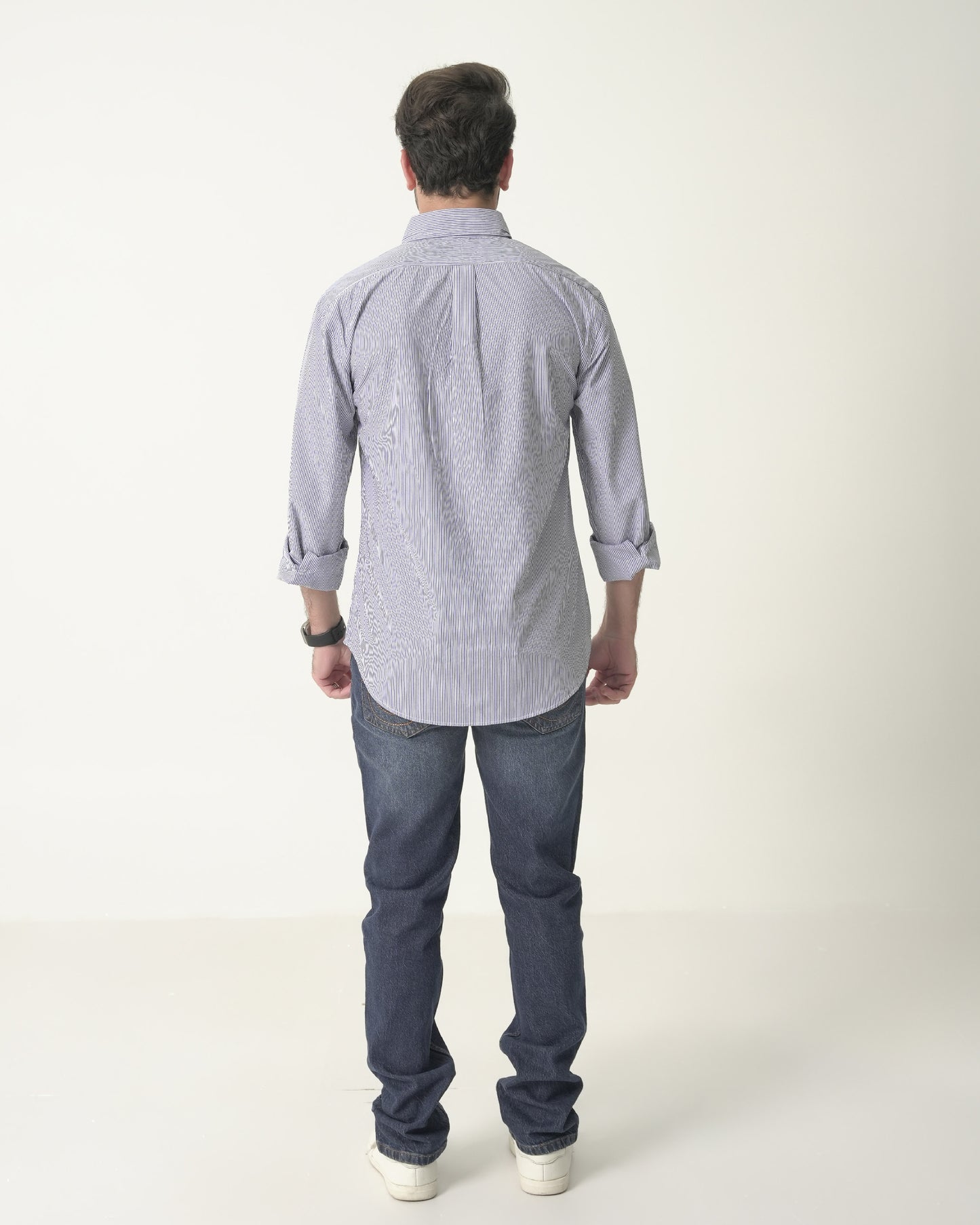 Custom Fit Blue Check Shirt RL