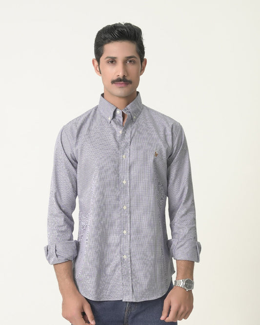 Navy Houndstooth custom fit