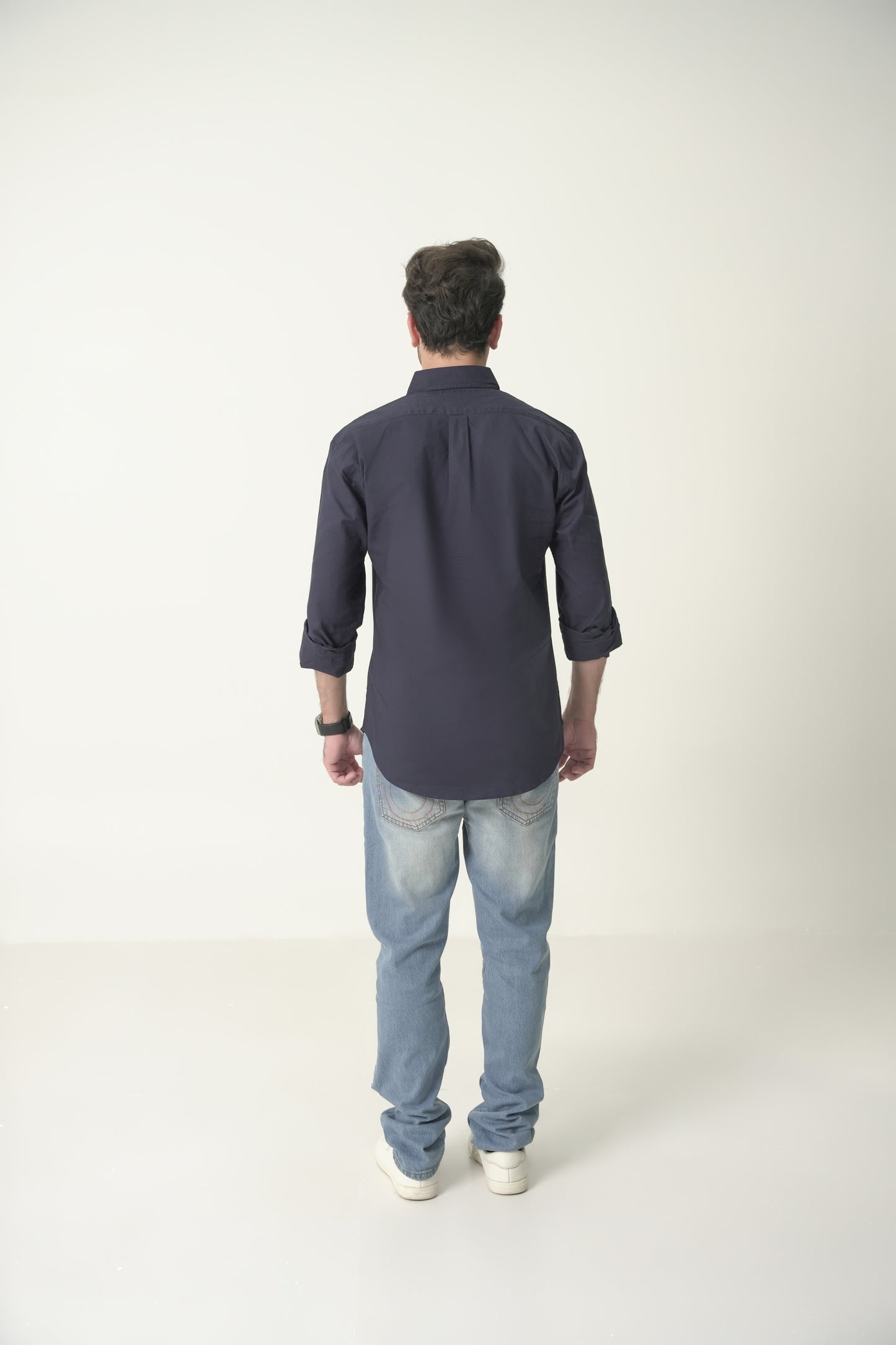 Slim Fit Navy Oxford Shirt RL