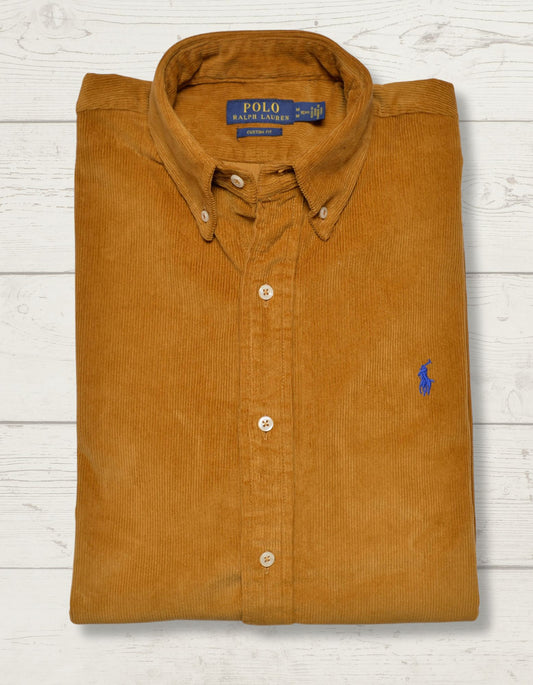 Mustard Corduroy Oxford Shirt Ralph Lauren