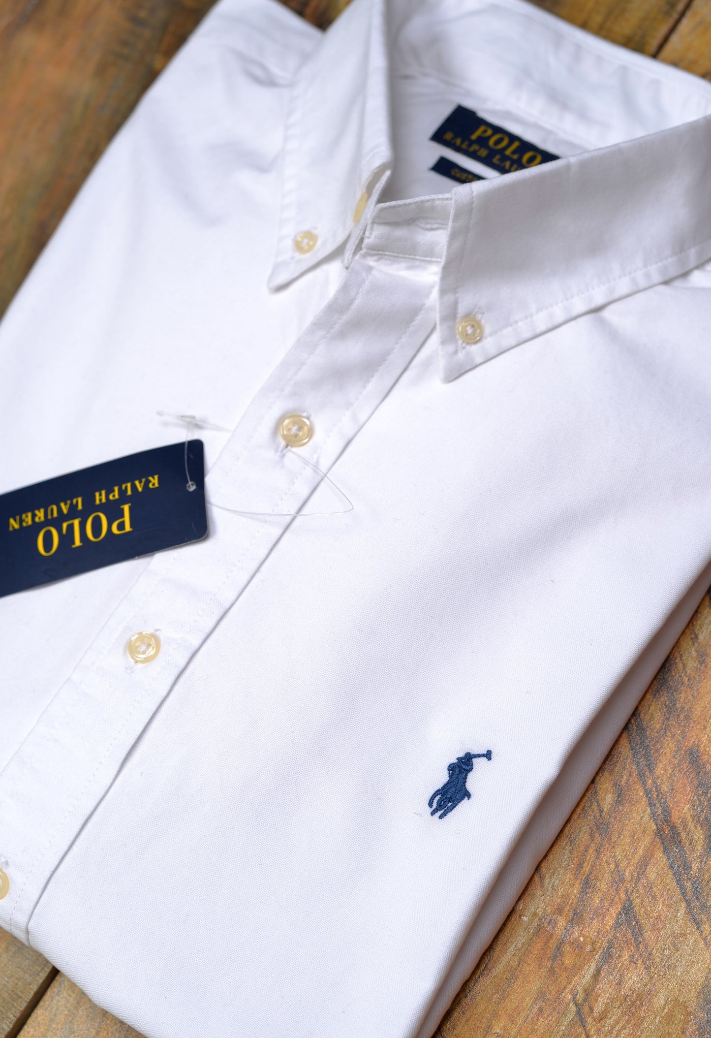 Custom Fit White Iconic Oxford  Shirt  Ralph Lauren